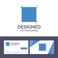 creatief bedrijf kaart en logo sjabloon Bijsnijden ontwerp gereedschap vector illustratie