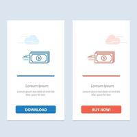 dollar bedrijf stromen geld valuta blauw en rood downloaden en kopen nu web widget kaart sjabloon vector