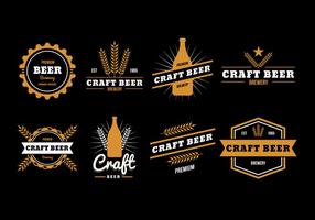 Free Beer Badge Vector Collection