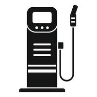 auto energie station icoon, gemakkelijk stijl vector