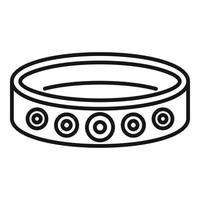 armband medeplichtig icoon, schets stijl vector