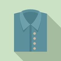 winkel mannetje overhemd icoon, vlak stijl vector