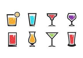 Gratis Alcohol drinken Icons Vector