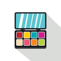 kleurrijk bedenken palet icoon, vlak stijl vector