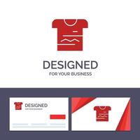 creatief bedrijf kaart en logo sjabloon overhemd t-shirt kleding uniform vector illustratie