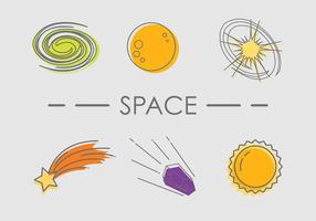 Space Flat Vector