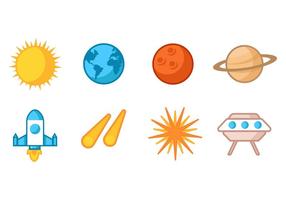 Gratis Astronomie Icons Collection Vector