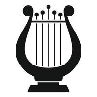 harp concert icoon, gemakkelijk stijl vector