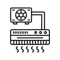 airconditioner vector pictogram