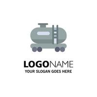 olie tank verontreiniging bedrijf logo sjabloon vlak kleur vector