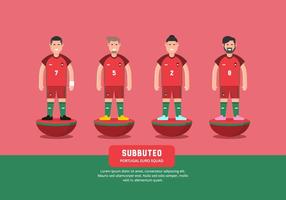 Subbuteo Illustratie vector