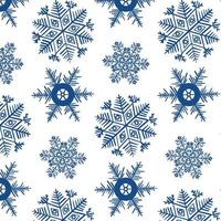 winter tekening verzameling, hand- getrokken nieuw jaar en Kerstmis elementen. naadloos patroon voor uw ontwerp. vector