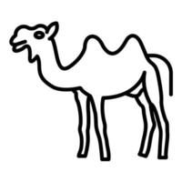 kameel lijn icoon vector