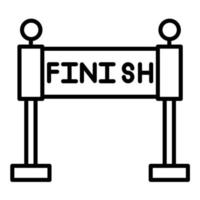 race finishlijn icoon vector