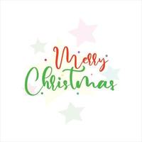 vrolijk kerstfeest hand belettering kalligrafie vector