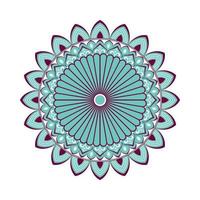 kleurrijke mandala met bloemenornament vector