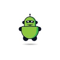 robot groen logo vector pictogram illustratie