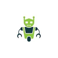 robot groen logo vector pictogram illustratie