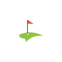 golf logo en symbool vector