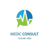 medic consult logo afbeeldingen vector