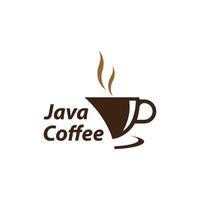 Java koffie logo vector icoon