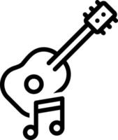 lijn icoon voor musical vector