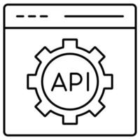 api configuratie welke kan gemakkelijk aanpassen of Bewerk vector