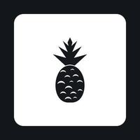 ananas icoon, gemakkelijk stijl vector