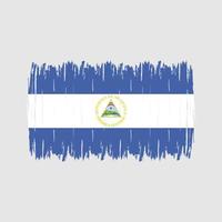 nicaragua vlag borstel vector