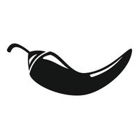 Chili peper icoon, gemakkelijk stijl vector