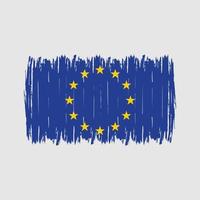 Europese vlag borstel vector