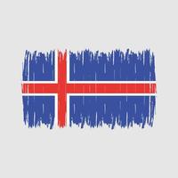 IJslandse vlagborstel vector