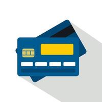 creditcardpictogram, vlakke stijl vector