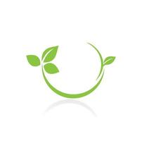 groen blad logo, groen blad vector