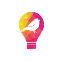 vink lamp licht logo ontwerp. vink logo illustratie vector sjabloon.