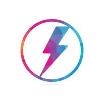 zeshoek bout flash logo symbool ontwerp illustratie vector