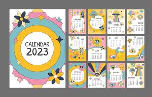 bureaukalender 2023 vector