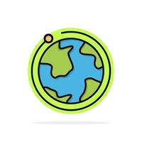 wereldbol wereld internet hotel abstract cirkel achtergrond vlak kleur icoon vector