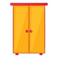 garderobe icoon, tekenfilm stijl vector