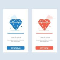 diamant juweel madrigaal blauw en rood downloaden en kopen nu web widget kaart sjabloon vector