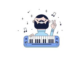 Gratis Pianist Vector