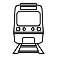 metro trein icoon, schets stijl vector