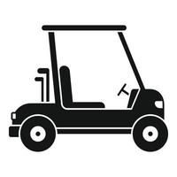 golf kar rit icoon, gemakkelijk stijl vector