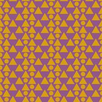 naadloos meetkundig patroon met gouden driehoeken en cirkels in kunst deco stijl. vector afdrukken voor kleding stof achtergrond