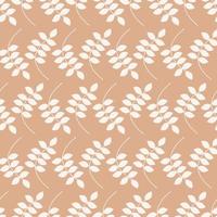 naadloos meetkundig met wit bladeren patroon Aan roze achtergrond. vector afdrukken voor kleding stof achtergrond, textiel