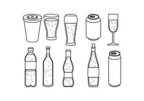 Gratis Frisdrank Line Icon Vector