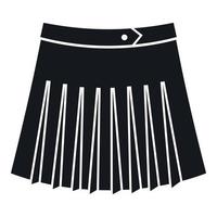 tennis vrouw rok icoon, gemakkelijk stijl vector