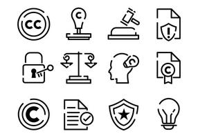 Gratis Copyright Icons Vector