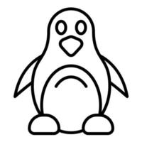 pinguïn lijn icoon vector