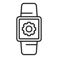 SmartWatch software icoon, schets stijl vector